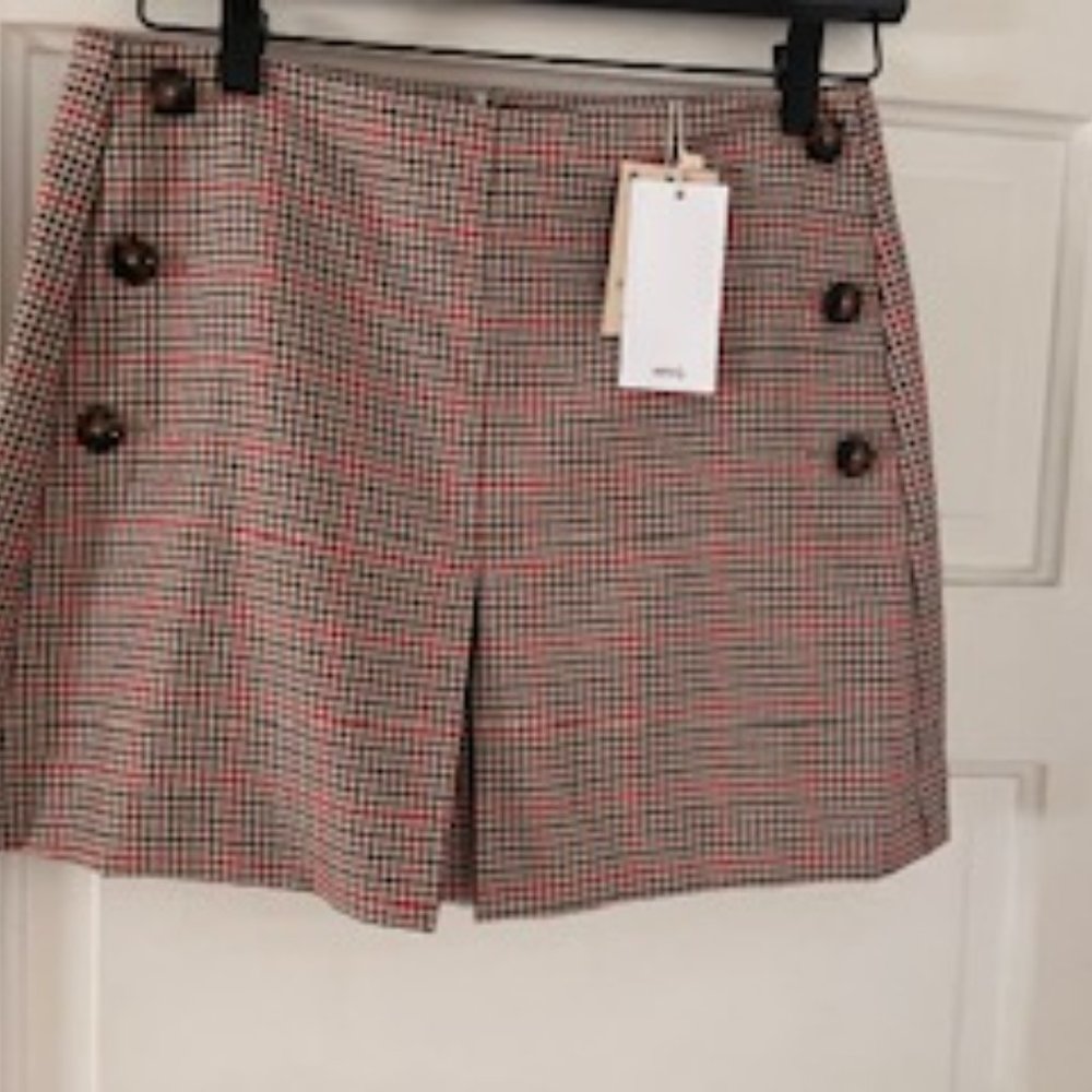 Mango plain mini skirt
